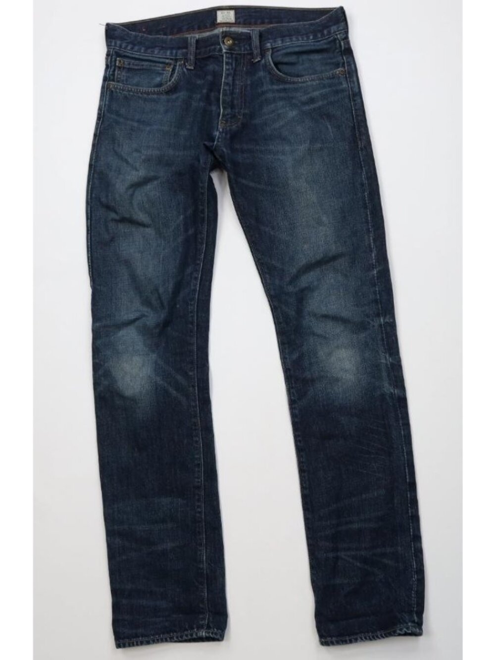Vintage Y2K J Crew Mens 30x32 Faded 484 Slim Fit Straight Leg Denim Jeans Blue